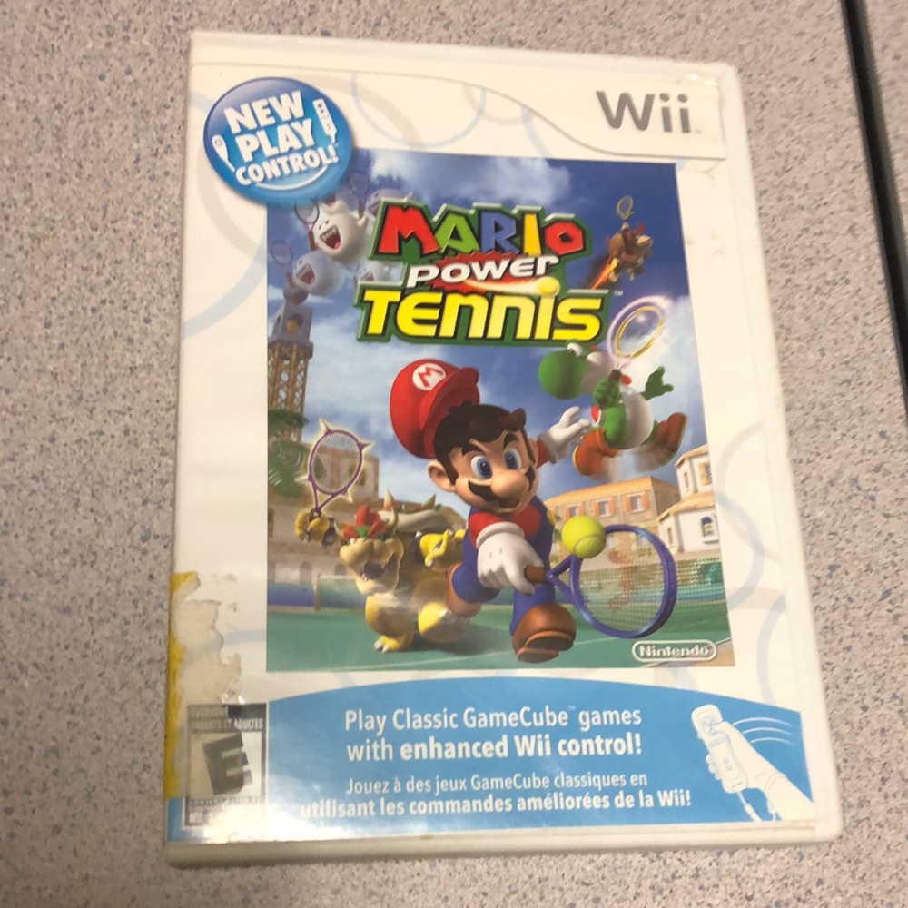 Nintendo Wii Mario Power Tennis Video Game